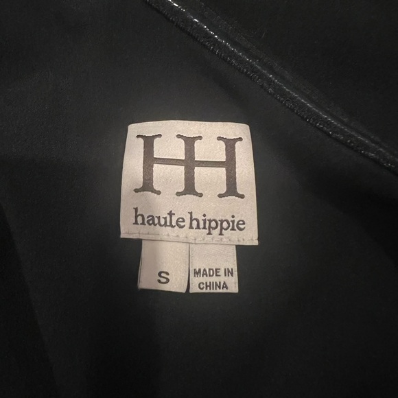 EUC SZ S Haute Hippie Ruffled One Shoulder Mini Dress - Picture 4 of 7